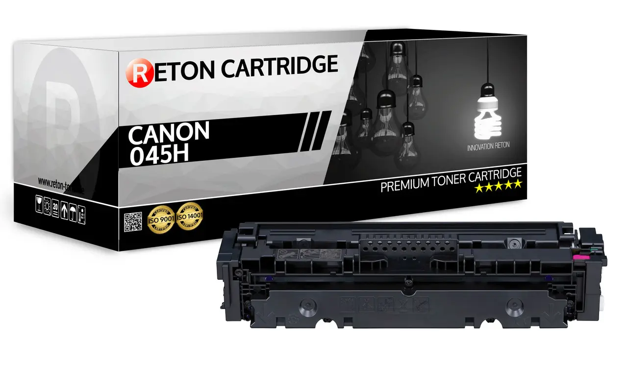 Original Reton Toner ersetzt Canon 045H Black / Schwarz