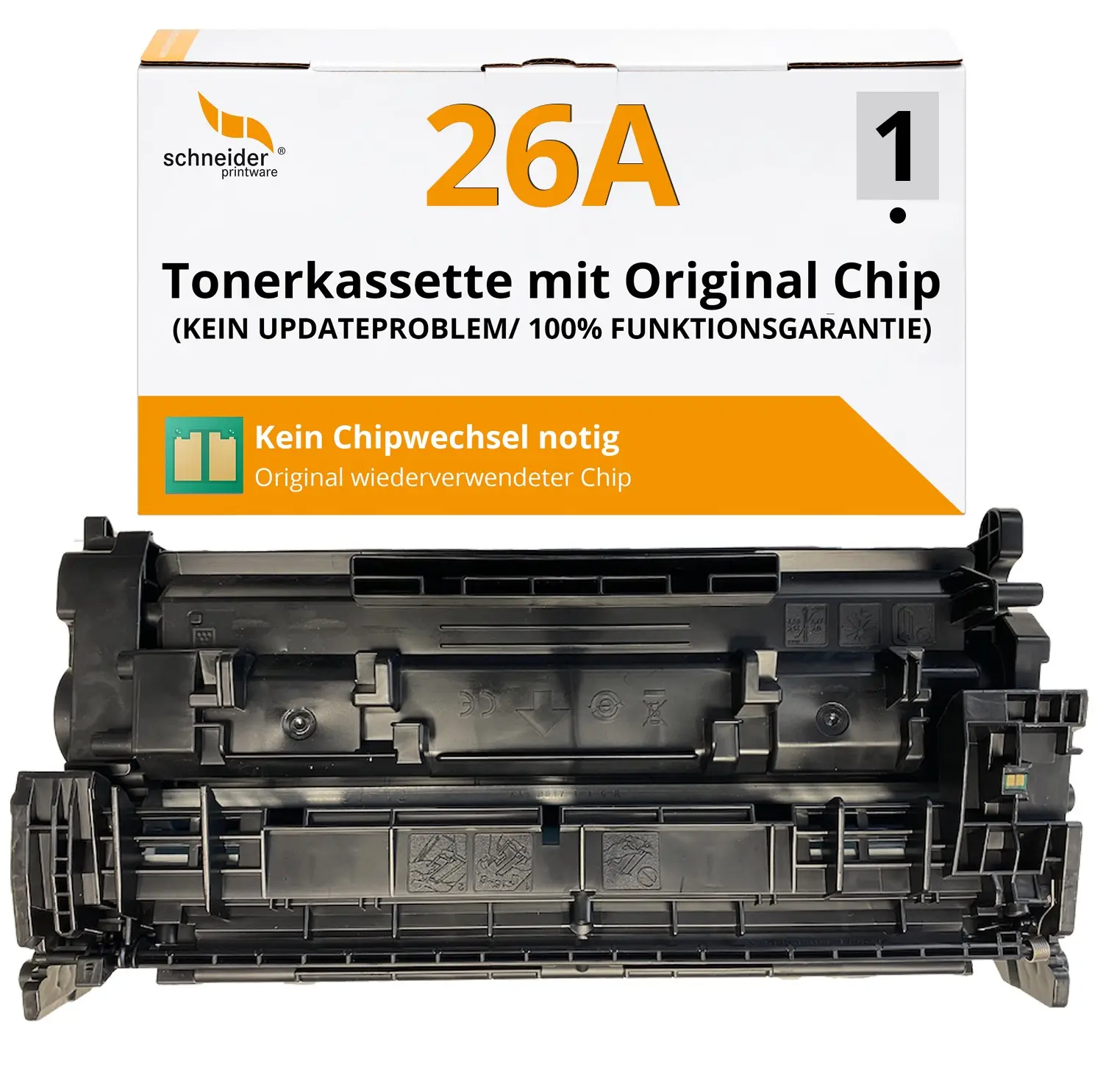 Recycelt A+ HP CF226A / 26A Toner mit Original Chip | wiederverwendet