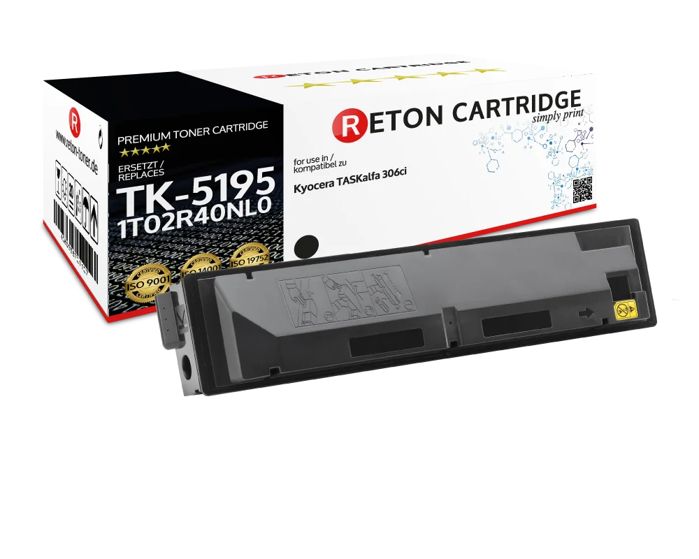 Original Reton Toner ersetzt Kyocera TK-5195K / 1T02R40NL0