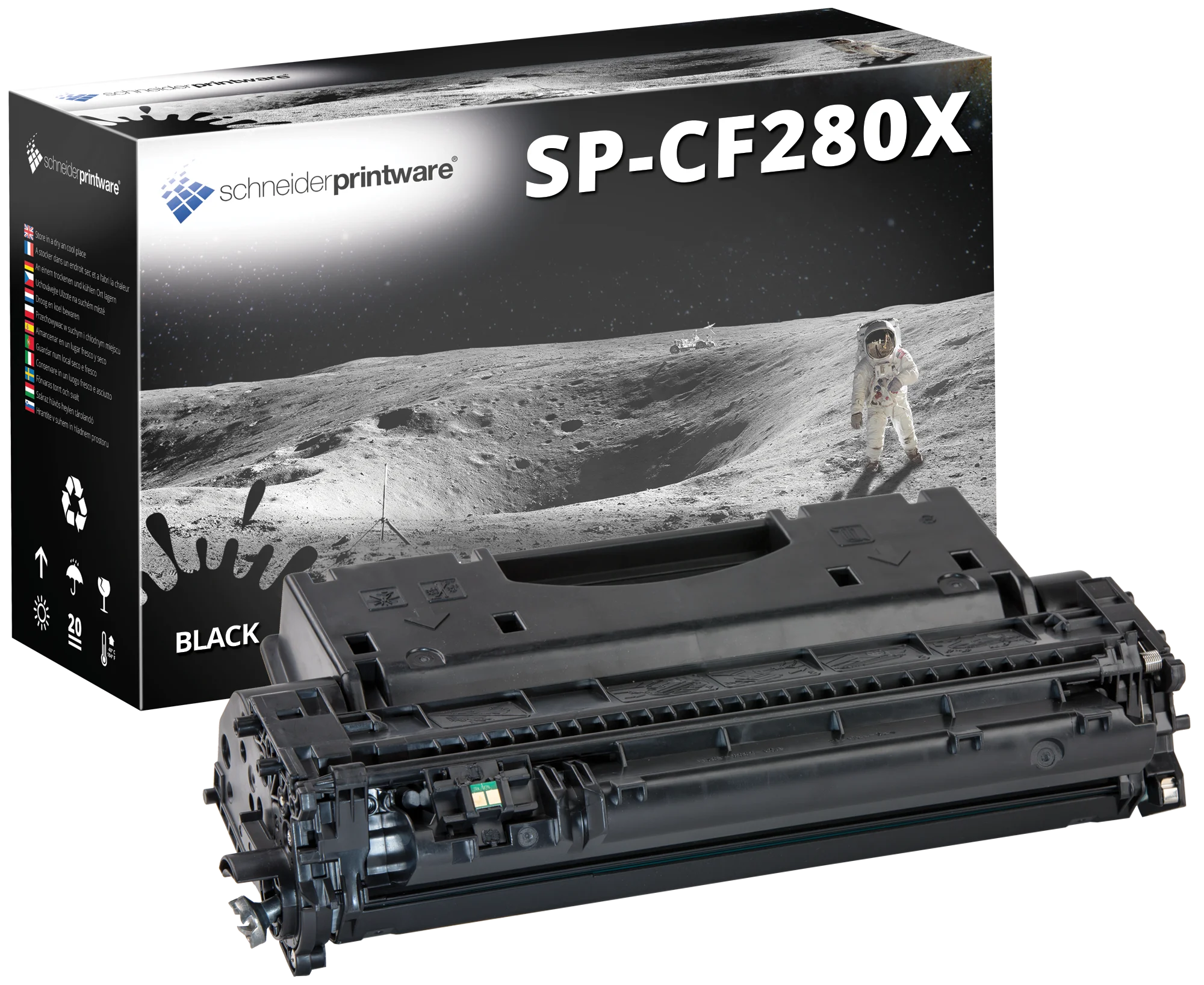 Schneiderprintware Toner 50% mehr Druckleistung ersetzt HP CF280X