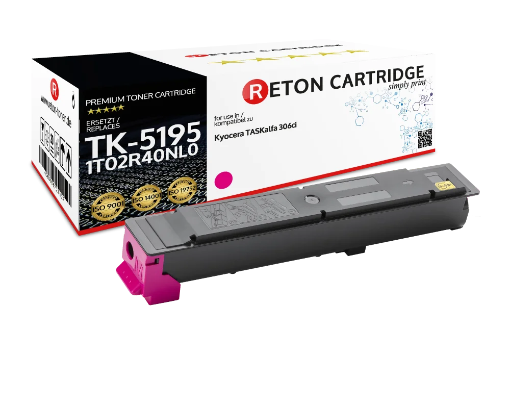 Original Reton Toner ersetzt Kyocera TK-5195M / 1T02R4BNL0